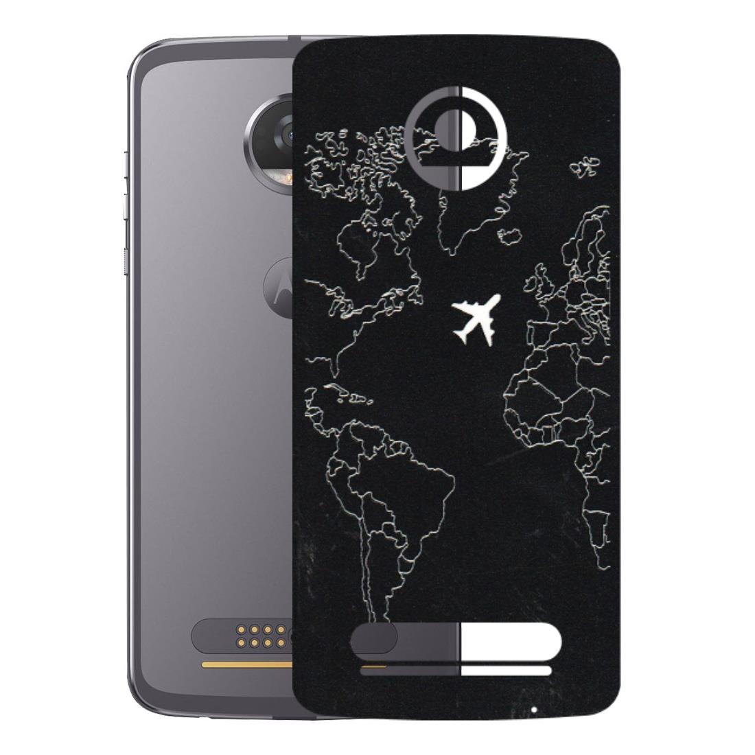 Motorola Phone Skins (All Models) - Never Ending Travel - 3D Embossed Finish (L-79) Motorola Moto Z2 Play