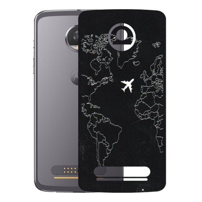Motorola Phone Skins (All Models) - Never Ending Travel - 3D Embossed Finish (L-79) Motorola Moto Z2 Play