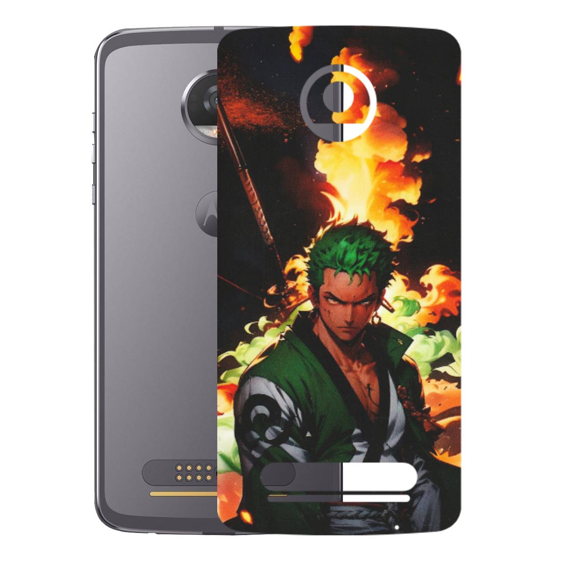 Motorola Phone Skins (All Models) - Roronoa Zoro - Matte Finish (M-102) Motorola Moto Z2 Play