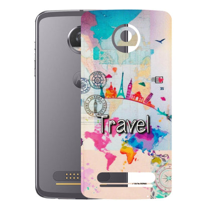 Motorola Phone Skins (All Models) - Travel The Wonders - Matte Finish (M-108) Motorola Moto Z2 Play