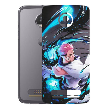 Motorola Phone Skins (All Models) - New Jujutsu Kaisen Grey Blue Anime - Matte Finish (M-127) Motorola Moto Z2 Play