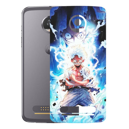 Motorola Phone Skins (All Models) - Blue Thunder Luffy Anime - Matte Finish (M-132) Motorola Moto Z2 Play