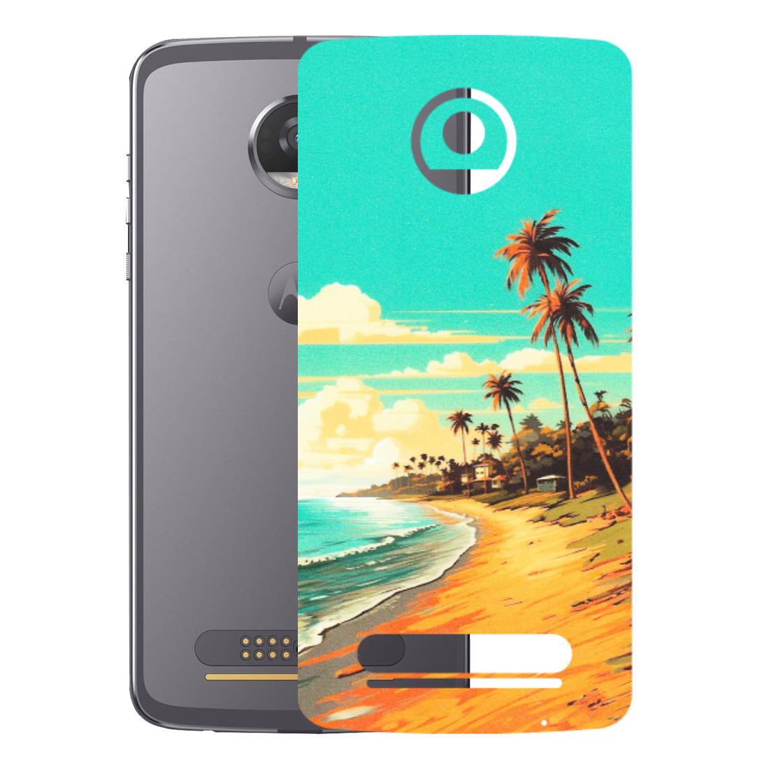 Motorola Phone Skins (All Models) - Miami Beach - Matte Finish (M-136) Motorola Moto Z2 Play