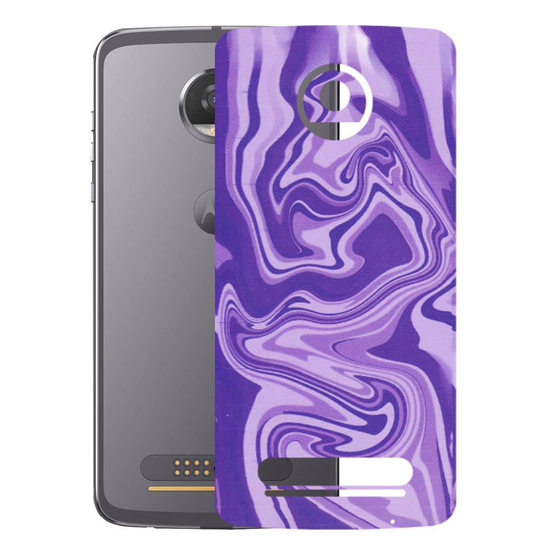 Motorola Phone Skins (All Models) - Hazy Purple Nights - Matte Finish (M-14) Motorola Moto Z2 Play