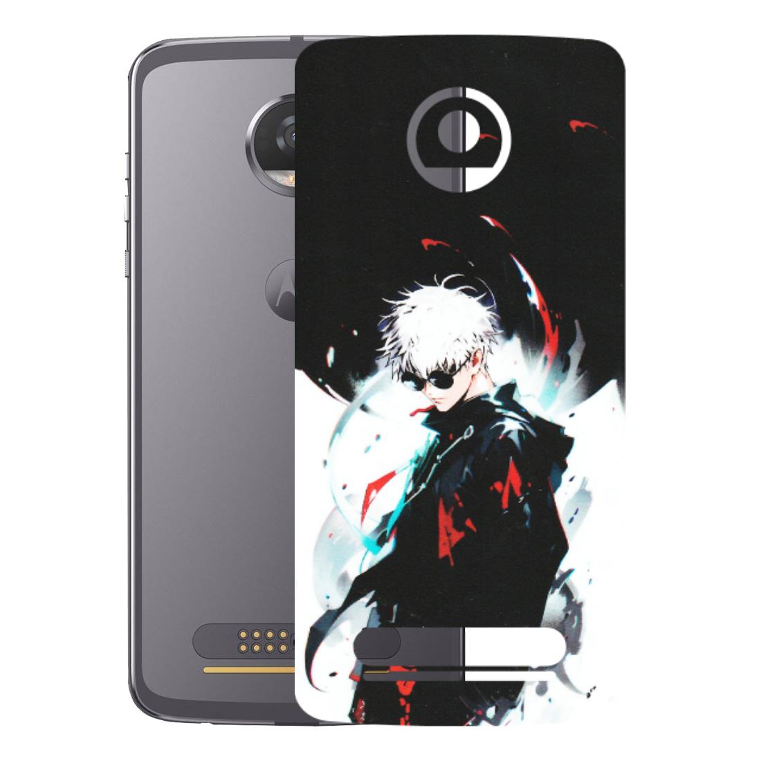 Motorola Phone Skins (All Models) - Gojo Powerful Charater Kaisen Anime - Matte Finish (M-144) Motorola Moto Z2 Play