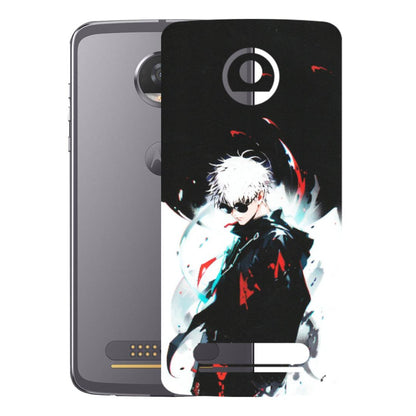 Motorola Phone Skins (All Models) - Gojo Powerful Charater Kaisen Anime - Matte Finish (M-144) Motorola Moto Z2 Play