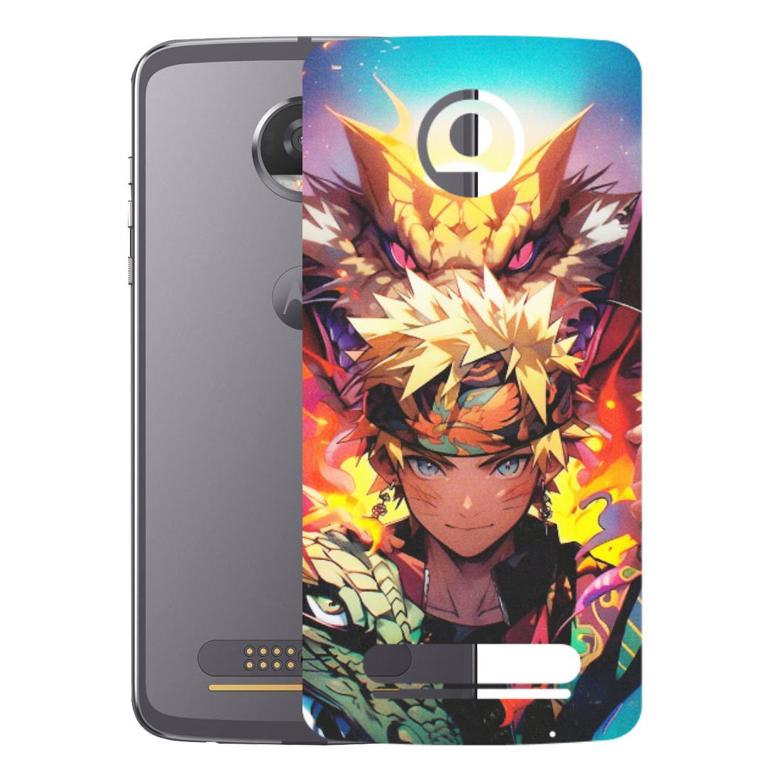 Motorola Phone Skins (All Models) - Angry Naruto Anime - Matte Finish (M-148) Motorola Moto Z2 Play