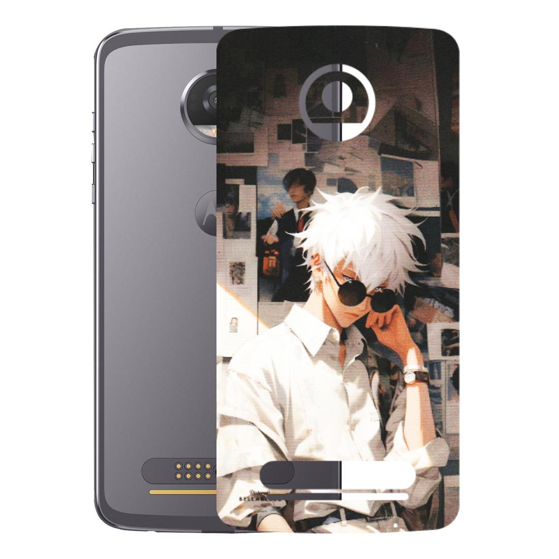 Motorola Phone Skins (All Models) - Gojo Satoru Jujustu Kaisen Anime - Matte Finish (M-156) Motorola Moto Z2 Play