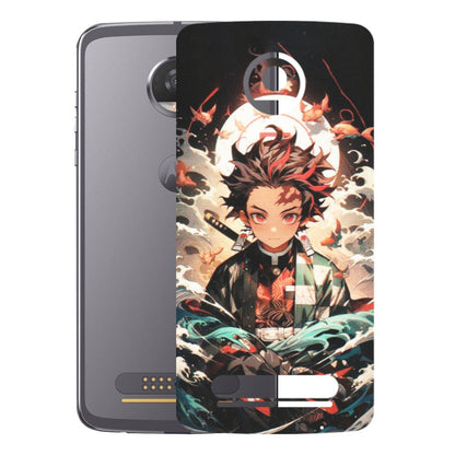 Motorola Phone Skins (All Models) - Tanjiro Demon Slayer Anime - Matte Finish (M-158) Motorola Moto Z2 Play
