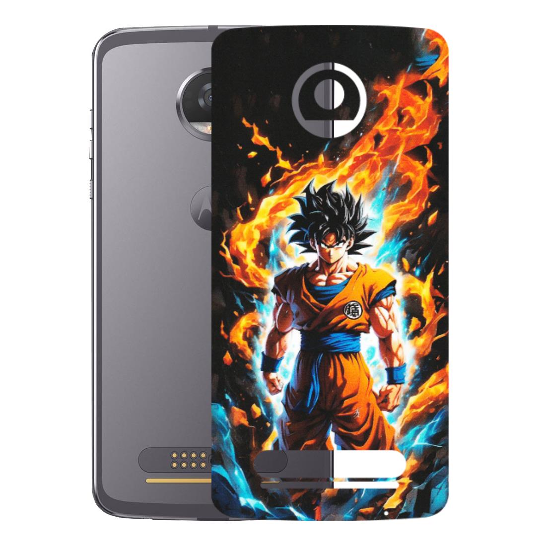 Motorola Phone Skins (All Models) - Goku Transformation Anime - Matte Finish (M-159) Motorola Moto Z2 Play