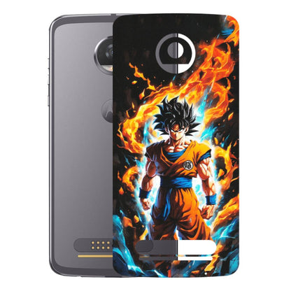Motorola Phone Skins (All Models) - Goku Transformation Anime - Matte Finish (M-159) Motorola Moto Z2 Play