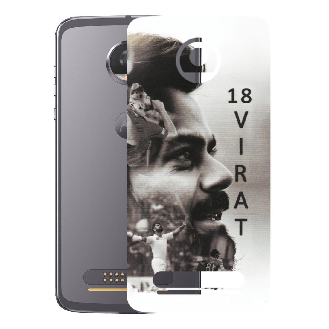 Motorola Phone Skins (All Models) - Virat Kohli Cricketer - Matte Finish (M-163) Motorola Moto Z2 Play