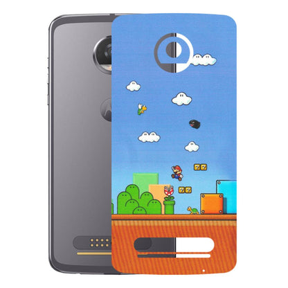 Motorola Phone Skins (All Models) - Mario Game Scene - Matte Finish (M-24) Motorola Moto Z2 Play