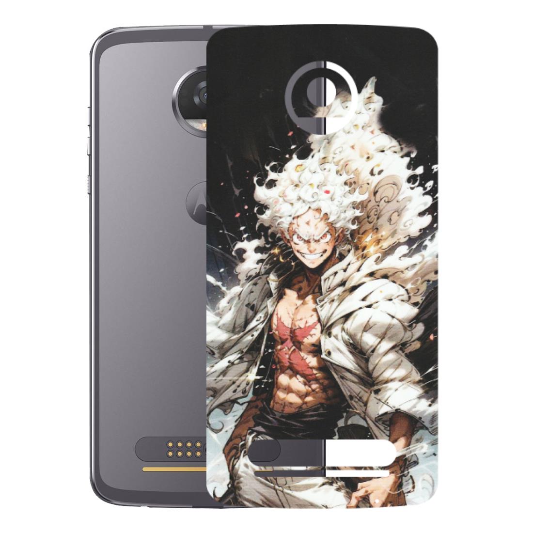 Motorola Phone Skins (All Models) - Anime Angry Classy Character - Matte Finish (M-34) Motorola Moto Z2 Play