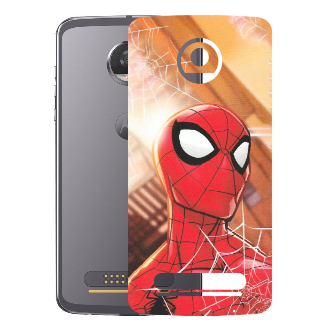 Motorola Phone Skins (All Models) - Spiderman Face New - Matte Finish (M-41) Motorola Moto Z2 Play
