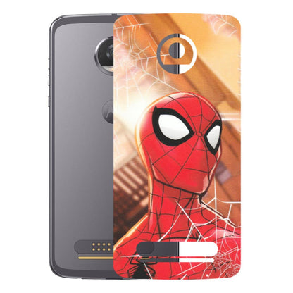 Motorola Phone Skins (All Models) - Spiderman Face New - Matte Finish (M-41) Motorola Moto Z2 Play