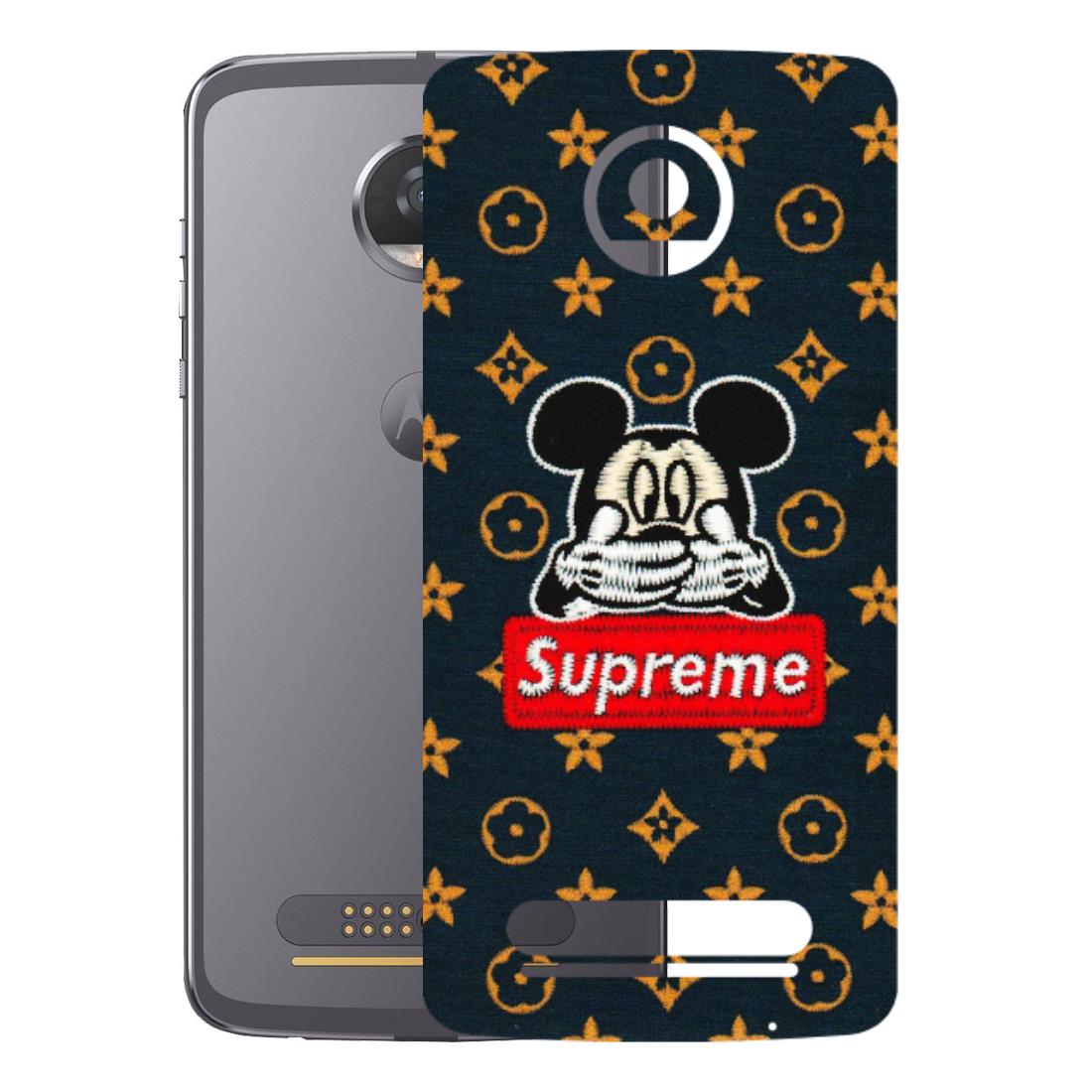 Motorola Phone Skins (All Models) - Mickey Supreme - Matte Finish (M-83) Motorola Moto Z2 Play