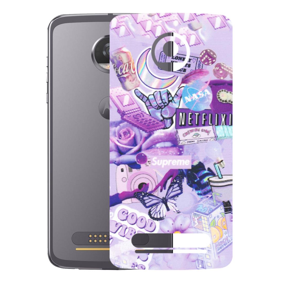 Motorola Phone Skins (All Models) - Supreme Purple Magic - Matte Finish (M-88) Motorola Moto Z2 Play