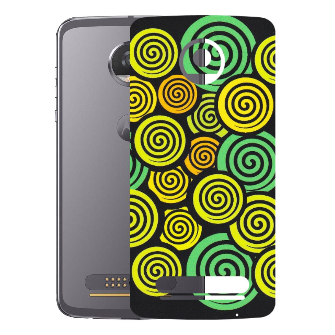 Motorola Phone Skins (All Models) - Crazy Spiral - Matte Finish (M-91) Motorola Moto Z2 Play