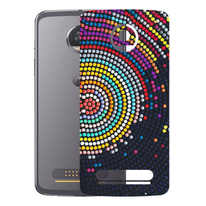 Motorola Phone Skins (All Models) - Rainbow Dot Mandala - Matte Finish (M-97) Motorola Moto Z2 Play