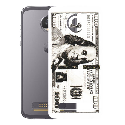 Motorola Phone Skins (All Models) - 100 Dollar Currency - Transparent Finish (T-01) Motorola Moto Z2 Play