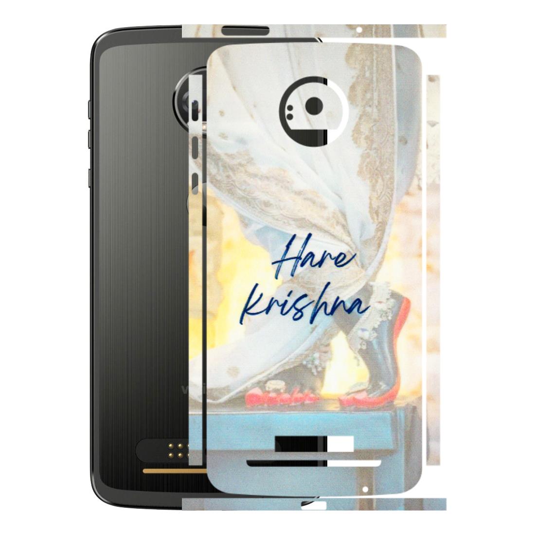 Motorola Phone Skins (All Models) - Hare Krishna - 3D Embossed Finish (L-03) Motorola Moto Z