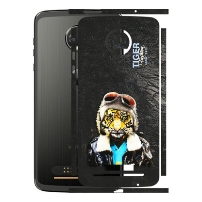 Motorola Phone Skins (All Models) - Rider Tiger - 3D Embossed Finish (L-113) Motorola Moto Z