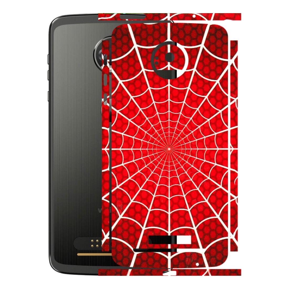 Motorola Phone Skins (All Models) - Classic Spidey Web - 3D Embossed Finish (L-115) Motorola Moto Z
