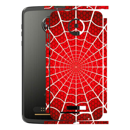 Motorola Phone Skins (All Models) - Classic Spidey Web - 3D Embossed Finish (L-115) Motorola Moto Z