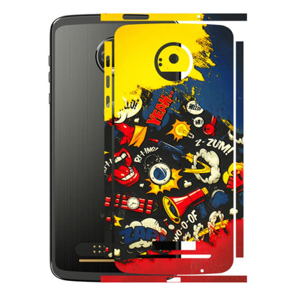 Motorola Phone Skins (All Models) - Pacific Doodle Art - 3D Embossed Finish (L-120) Motorola Moto Z