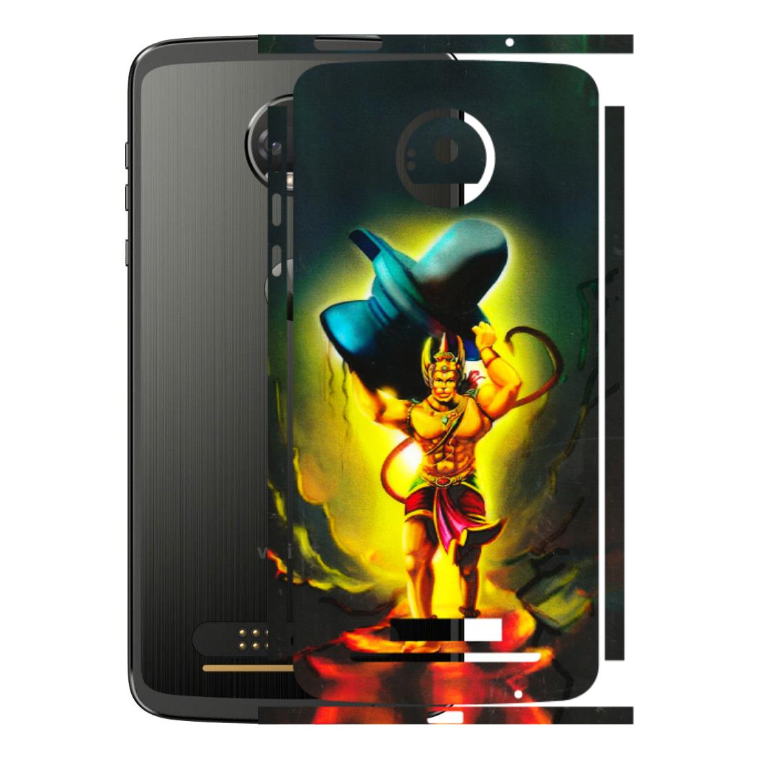 Motorola Phone Skins (All Models) - Hanuman Ji - 3D Embossed Finish (L-128) Motorola Moto Z