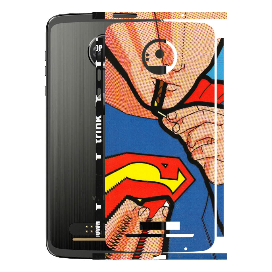 Motorola Phone Skins (All Models) - Superman Sutta - 3D Embossed Finish (L-130) Motorola Moto Z