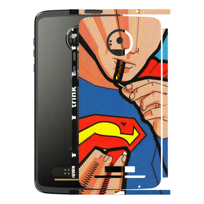 Motorola Phone Skins (All Models) - Superman Sutta - 3D Embossed Finish (L-130) Motorola Moto Z