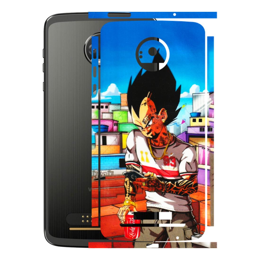 Motorola Phone Skins (All Models) - Vegeta - 3D Embossed Finish (L-136) Motorola Moto Z