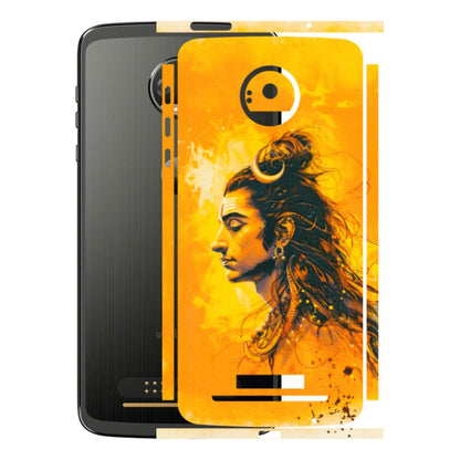 Motorola Phone Skins (All Models) - Shiv Shakti - 3D Embossed Finish (L-14) Motorola Moto Z