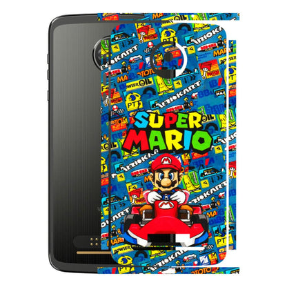 Motorola Phone Skins (All Models) - Super Mario Kart - 3D Embossed Finish (L-140) Motorola Moto Z