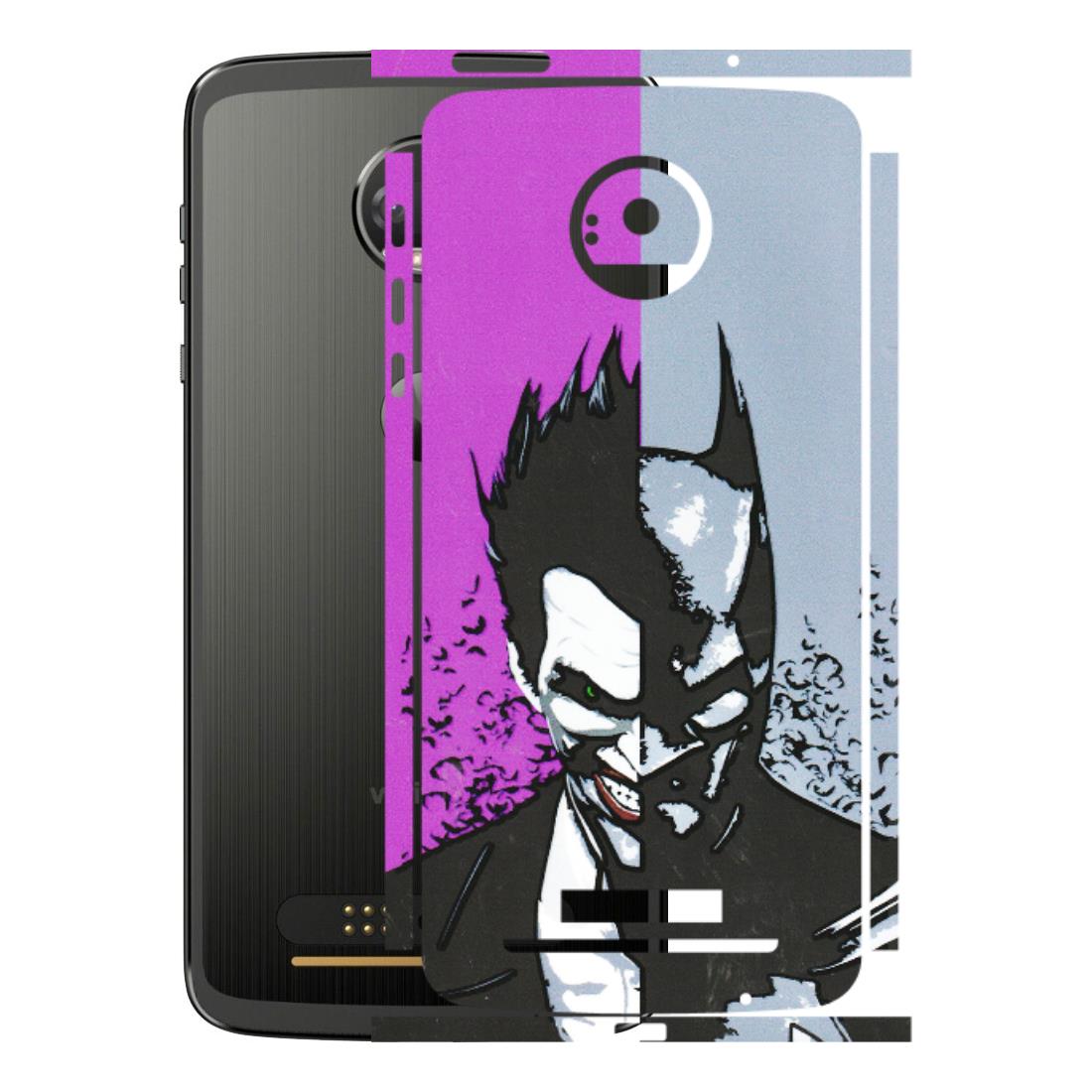 Motorola Phone Skins (All Models) - Batman & Joker - 3D Embossed Finish (L-143) Motorola Moto Z