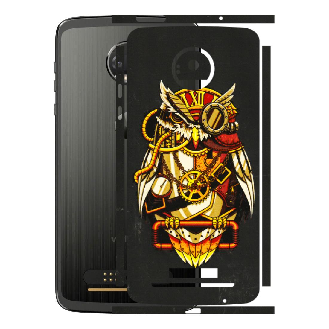 Motorola Phone Skins (All Models) - Classy Smart Owl - 3D Embossed Finish (L-144) Motorola Moto Z