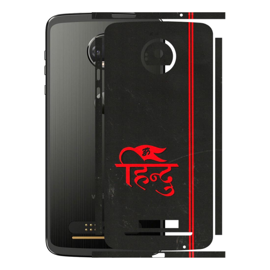 Motorola Phone Skins (All Models) - Hindu Black - 3D Embossed Finish (L-153) Motorola Moto Z