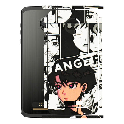 Motorola Phone Skins (All Models) - Danger Anime - 3D Embossed Finish (L-155) Motorola Moto Z