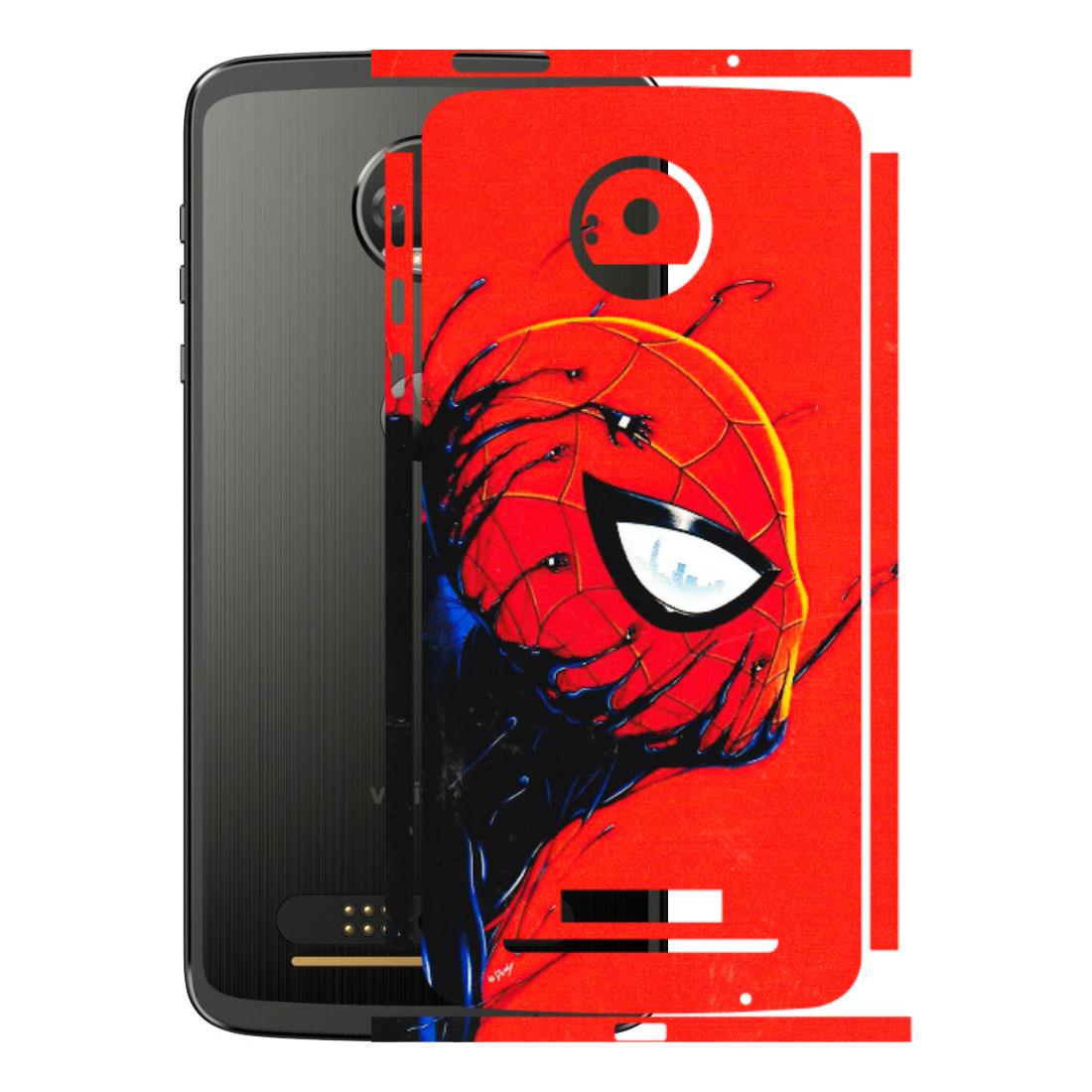 Motorola Phone Skins (All Models) - Spiderman Face Venom - 3D Embossed Finish (L-165) Motorola Moto Z