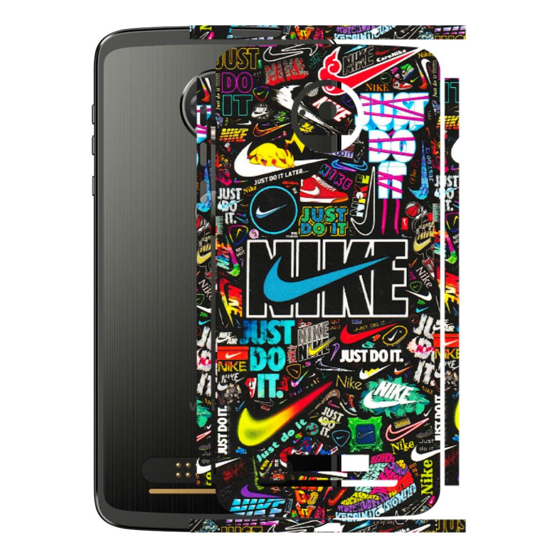 Motorola Phone Skins (All Models) - Just Do It Doodles - 3D Embossed Finish (L-166) Motorola Moto Z