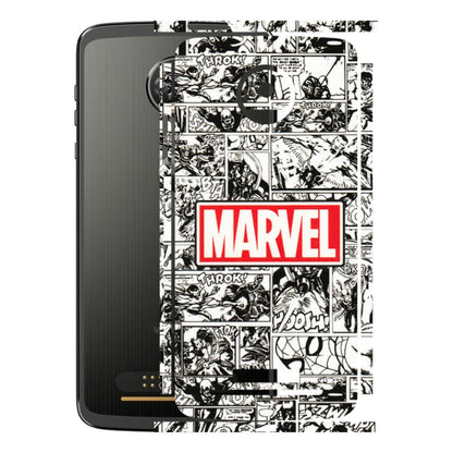 Motorola Phone Skins (All Models) - Marvel Comic - 3D Embossed Finish (L-171) Motorola Moto Z