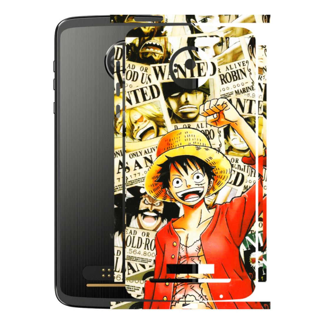 Motorola Phone Skins (All Models) - Luffy Anime - 3D Embossed Finish (L-177) Motorola Moto Z
