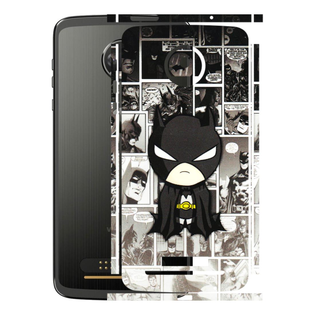 Motorola Phone Skins (All Models) - Toon Batman - 3D Embossed Finish (L-182) Motorola Moto Z