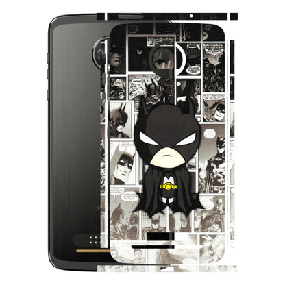 Motorola Phone Skins (All Models) - Toon Batman - 3D Embossed Finish (L-182) Motorola Moto Z