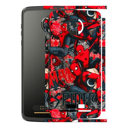 Motorola Phone Skins (All Models) - SpiderMan Cool - 3D Embossed Finish (L-188) Motorola Moto Z
