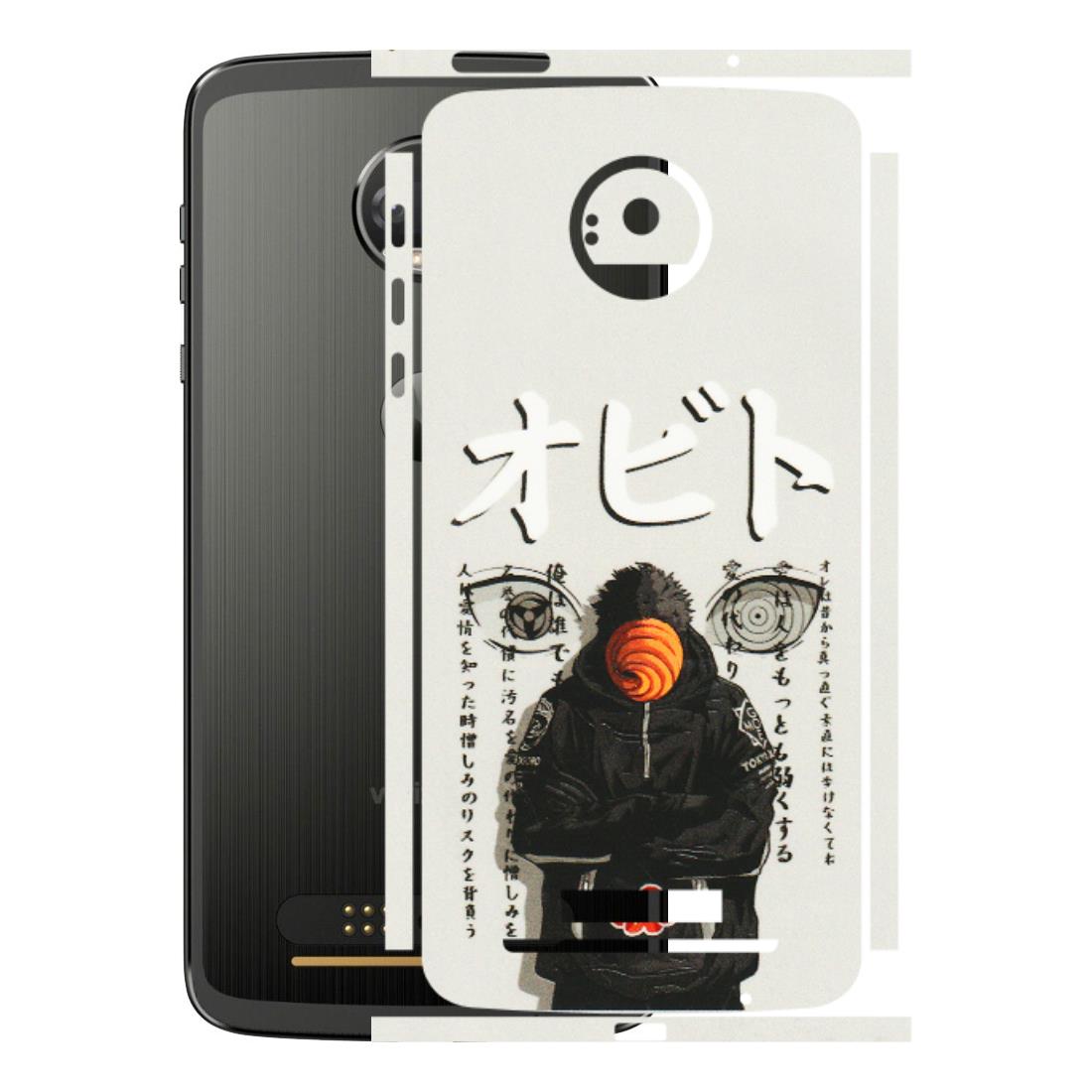 Motorola Phone Skins (All Models) - Obito Anime Eye - 3D Embossed Finish (L-19) Motorola Moto Z