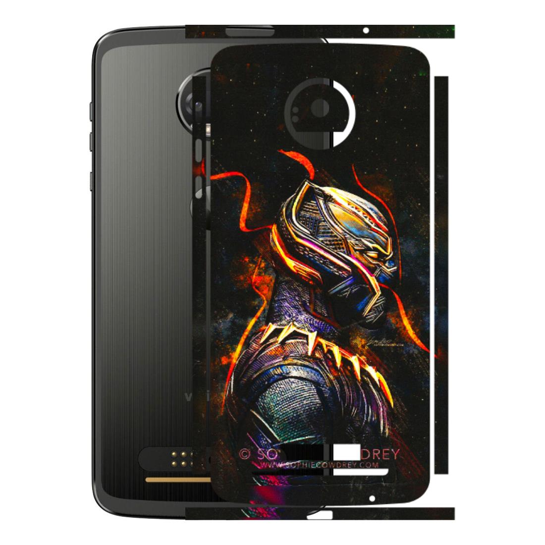 Motorola Phone Skins (All Models) - Black Panther - 3D Embossed Finish (L-190) Motorola Moto Z