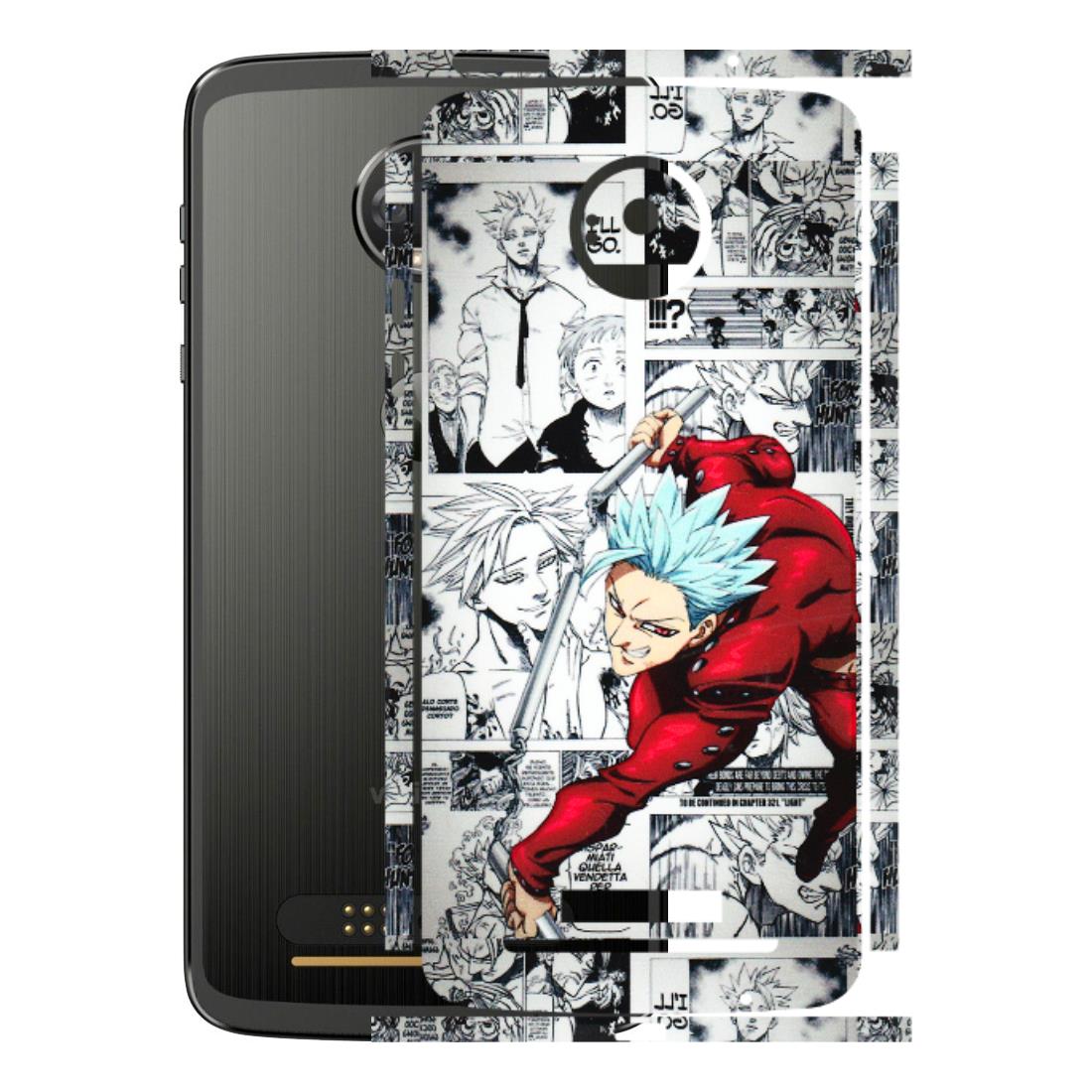 Motorola Phone Skins (All Models) - Anime Comic - 3D Embossed Finish (L-192) Motorola Moto Z